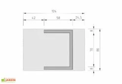 Abri Pour Robot Tondeuse En Bois D’Épicéa Brut Toit Relevable -Garanti Jardin Magasin dimensions abri robot tondeuse bois weka