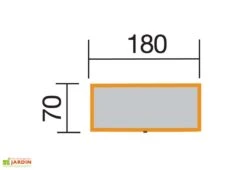 Coffre De Jardin En Bois De Pin Traité Et Tôle Galvanisée 78 X 188 Cm -Garanti Jardin Magasin dimensions coffre jardin bois pin weka