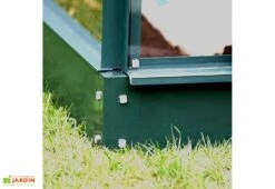 Serre De Jardin En Verre Trempé Lams 7,3 M² - Allium Vert 11 Serre De Jardin En Verre Trempé Lams 7,3 M² - Allium Vert -Garanti Jardin Magasin embase en aluminium vert 1