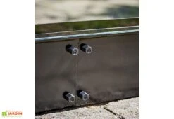 Halls Embase Pour Serre De Jardin En Acier Galvanisé Qube 66 Noir -Garanti Jardin Magasin embase serre jardin acier galvanise qube 66 noir 1