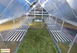 Étagère En Aluminium à Charge Lourde < 40 Kg Pour Serre Palram -Garanti Jardin Magasin etagere aluminium charge lourde 40kg palram heavy duty shelf kit 1