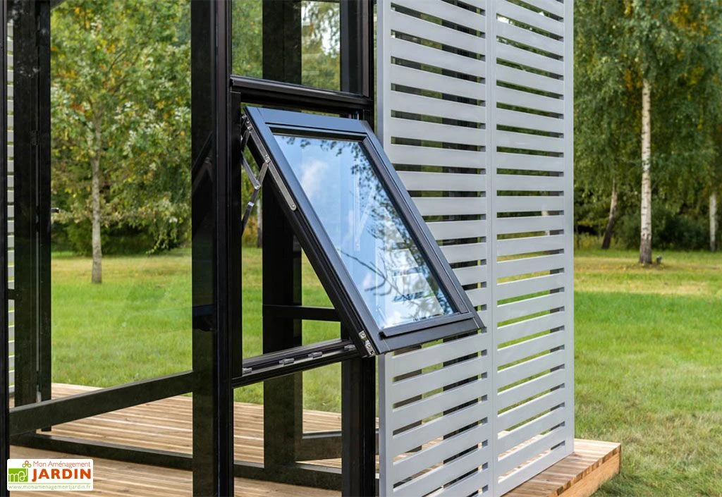 Serre De Jardin En Bois Et Verre Trempé Avec Panneaux Occultants – Lilas 7 Serre De Jardin En Bois Et Verre Trempé Avec Panneaux Occultants – Lilas – Image 5