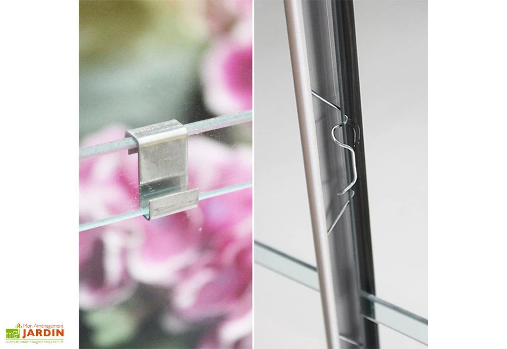 Serre De Jardin En Verre Trempé Lams 7,3 M² - Allium Vert 7 Serre De Jardin En Verre Trempé Lams 7,3 M² - Allium Vert – Image 5