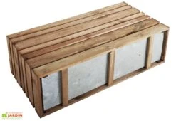 Jardinière Avec Treillis Lign Z (100x30x130cm) -Garanti Jardin Magasin fond acier jardiniere bois