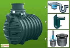 Kit Cuve Recuperateur Eau Enterree 3400 L