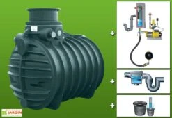 Cuve Recuperateur Eau Clever M 3400 L -Garanti Jardin Magasin g0001367 01