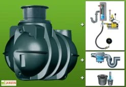 Cuve Recuperateur Eau Clever M 2000 L -Garanti Jardin Magasin g0001552 01b
