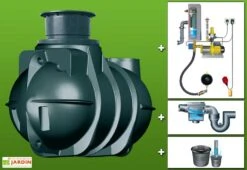 Cuve Recuperateur Eau Clever A 2000 L -Garanti Jardin Magasin g0001553 01