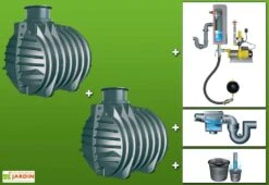 Cuve Recuperateur Eau Clever M 9000 L -Garanti Jardin Magasin g0002066 01