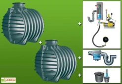 Cuve Recuperateur Eau Clever M 12000 L -Garanti Jardin Magasin g0002067 01b