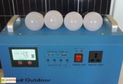 Station D’énergie Solaire SHS1265 Onduleur Hybride + Panneau 150 W -Garanti Jardin Magasin generateur solaire ampoule led