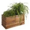 Bac à Fleurs En Bois Lign Z (100x50x50cm) 1 Bac à Fleurs En Bois Lign Z (100x50x50cm) -Garanti Jardin Magasin grand pot fleurs rectangulaire bois