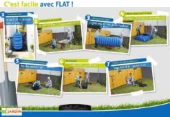 Garantia Cuve Enterrée Plate Kit Récupérateur D'Eau Flat Confort 3000 L -Garanti Jardin Magasin installation kit recuperateur eau enterre cuve plate 1