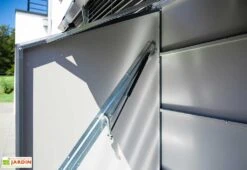 Abri à Vélos En Acier Galvanisé Anthracite 1,74 M² -Garanti Jardin Magasin interieur abri velos metal trimetals