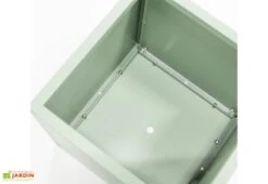 Jardinière Cube Vert Cactus En Métal Thermolaqué – 50 X 50 X 50 Cm -Garanti Jardin Magasin interieur cube jardin hg08976105