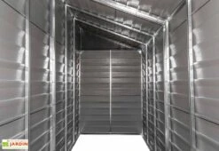 Armoire De Jardin En Acier Galvanisé 124 X 295 Cm 12 Armoire De Jardin En Acier Galvanisé 124 X 295 Cm -Garanti Jardin Magasin interieur remise jardin acier galvanise anthracite 1