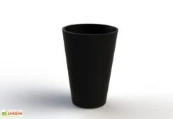 Jardinière En Béton Fibré Conik 50 – Ø 50 X 70 Cm -Garanti Jardin Magasin jardiniere beton conik 50 noir
