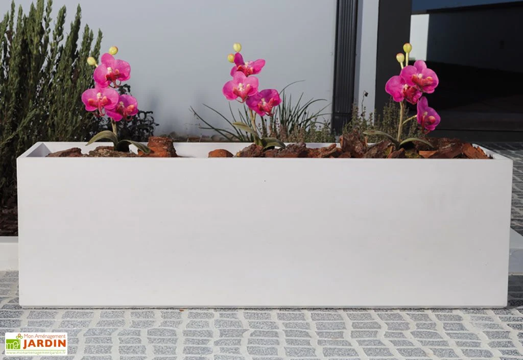 Jardinière En Béton Fibré Balko 80 (80x25) 3 Jardinière En Béton Fibré Balko 80 (80x25)