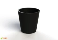 Jardinière En Béton Fibré Conik 40 – Ø 40 Cm -Garanti Jardin Magasin jardiniere beton fibre conik 40 noir