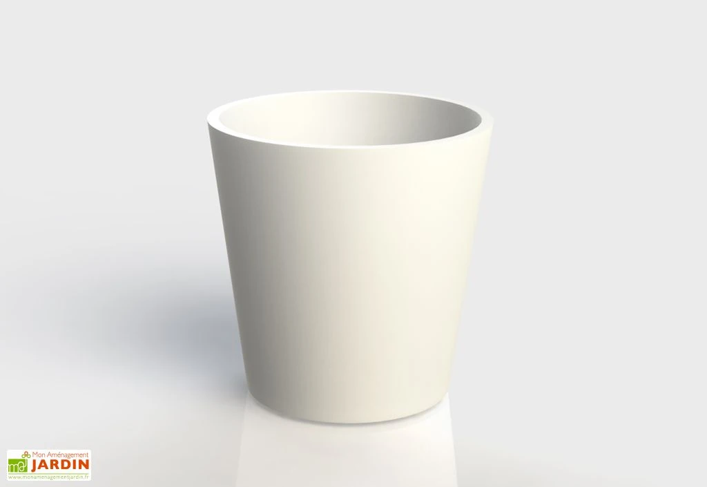 Jardinière En Béton Fibré Conik 50 – Ø 50 Cm 4 Jardinière En Béton Fibré Conik 50 – Ø 50 Cm – Image 2