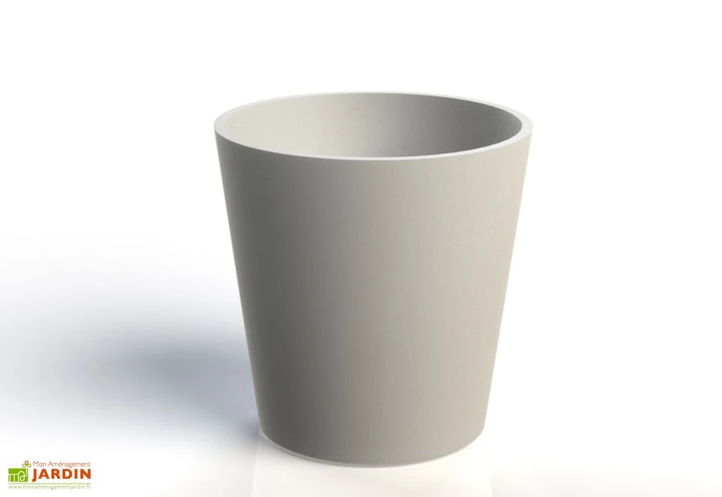 Jardinière En Béton Fibré Conik 60 – Ø 60 Cm 4 Jardinière En Béton Fibré Conik 60 – Ø 60 Cm – Image 2
