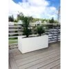 Jardinière En Béton Fibré Retkube 100 (100x40) -Garanti Jardin Magasin jardiniere beton renforce blanc 100x40cm