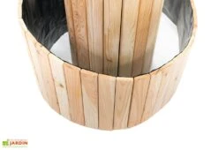 Spirale Aromatique – Jardinière En Bois De Mélèze Ø55 Cm -Garanti Jardin Magasin jardiniere bois meleze spirale aromatique 55cm
