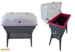 Jardinière Calipso Combi 40L Mini Serre Double Paroi + Réserve D'Eau H80cm 11 Jardinière Calipso Combi 40L Mini Serre Double Paroi + Réserve D'Eau H80cm -Garanti Jardin Magasin jardiniere calipso combi double paroi mini serre 40l 1