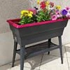 Jardinière Calipso Maxi 40L Double Paroi + Réserve D'Eau H80cm -Garanti Jardin Magasin jardiniere calipso maxi polypropylene 40l reserve 80cm 3