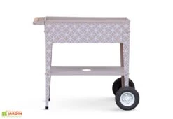 Potager Sur Pieds En Acier Avec Roulettes – Barcelona -Garanti Jardin Magasin jardiniere pieds acier