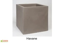 Jardinière Carrée En Polyéthylène Atlantis 40 Cm (pls Coloris) -Garanti Jardin Magasin jardiniere plastique rotomoule double paroi 39cm couleurs 3