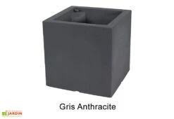 Jardinière Carrée En Polyéthylène Atlantis 50 Cm (pls Coloris) 10 Jardinière Carrée En Polyéthylène Atlantis 50 Cm (pls Coloris) -Garanti Jardin Magasin jardiniere plastique rotomoule double paroi 49cm couleurs 1