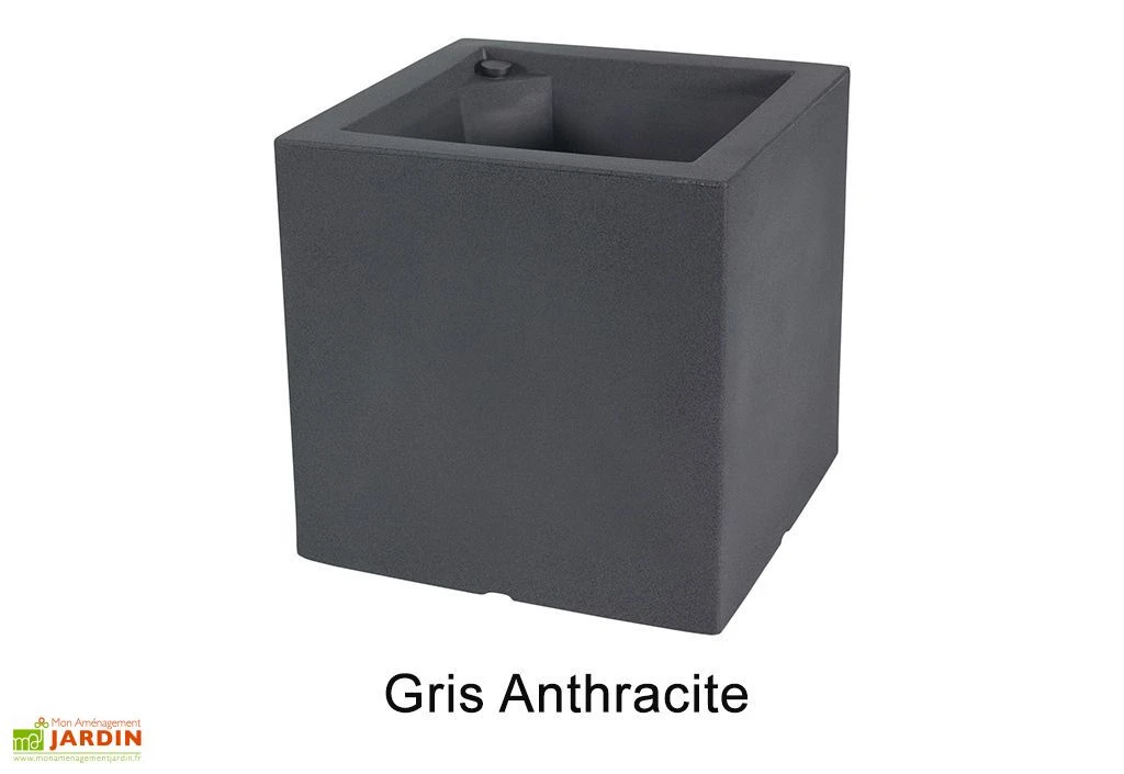 Jardinière Carrée En Polyéthylène Atlantis 50 Cm (pls Coloris) 5 Jardinière Carrée En Polyéthylène Atlantis 50 Cm (pls Coloris) – Image 3