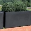 Jardinière Rectangulaire En Polyéthylène Atlantis 80 Cm (pls Coloris) -Garanti Jardin Magasin jardiniere plastique rotomoule double paroi 80cm couleurs 6