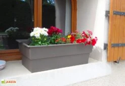 Jardinière Calipso Maxi Basic 40L + Pieds Amovibles – Taupe -Garanti Jardin Magasin jardiniere polypropylene 40l pieds amovibles calipso maxi basic taupe 1