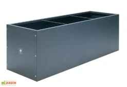 Jardinière Rectangulaire En Métal Thermolaqué Gris Anthracite -Garanti Jardin Magasin jardiniere profil hg