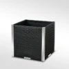 Jardinière En Résine Tressée Cube 46x46x46cm (l,l,h) -Garanti Jardin Magasin jardiniere resine tressee carre 1