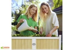 Axi Jardinière Sur Pieds En Bois De Hemlock - 120 X 54 X 94 Cm -Garanti Jardin Magasin jardiniere surelevee bois axi