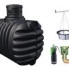 Garantia Cuve Enterrée Kit Récupérateur D'Eau Compact Confort 4Rain 2650 L -Garanti Jardin Magasin kit cuve enterree recuperateur eau 4rain garantia 2650l