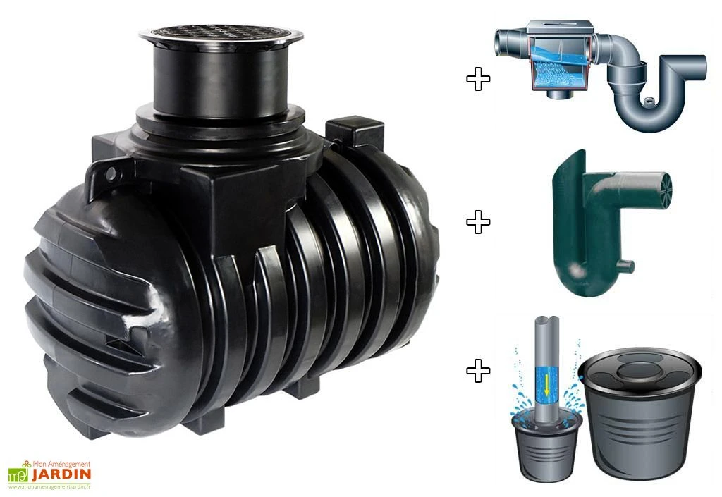 Kit Cuve Recuperateur Eau Enterree 2000 L 3 Kit Cuve Recuperateur Eau Enterree 2000 L
