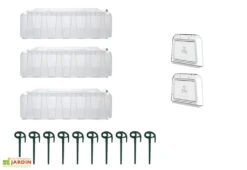Garantia Lot De 3 Mini Serres De Jardin Tunnels Sunny -Garanti Jardin Magasin kit serre de jardin tunnel 1