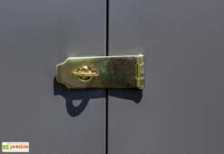 Armoire De Jardin En Acier Galvanisé 124 X 203 Cm -Garanti Jardin Magasin loquet armoire jardin metal remise outils