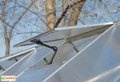 Serre De Jardin En Aluminium Et Polycarbonate Balance – Silver 2,44 M -Garanti Jardin Magasin lucarne serre alu canopia 1