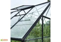 Halls Serre De Jardin En Aluminium Et Verre Trempé Universal 128 – 9,9 M² 10 Halls Serre De Jardin En Aluminium Et Verre Trempé Universal 128 – 9,9 M² -Garanti Jardin Magasin lucarne toit serre verre universal 128 1
