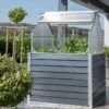 Mini Serre De Jardin Surélevée Avec Rangement – 1,2 X 1,2 M -Garanti Jardin Magasin mini serre hauteur