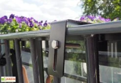 Mini Serre De Balcon En Verre Trempé – Juliana Balcony -Garanti Jardin Magasin mini serre jardin verre trempe aluminium juliana balcony 4