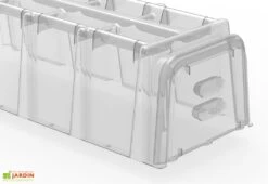 Serre De Jardin Tunnel De Forçage : Bases + Embouts + Piquets (105 X 39 X 30 Cm) -Garanti Jardin Magasin mini serre tunnel forcage mvi modulo 40 2