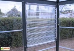 Lucarne Latérale Pour Serre De Jardin Argent Palram-Canopia -Garanti Jardin Magasin ouverture lucarne paroi serre jardin palram canopia 1