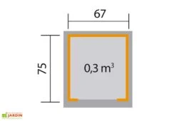 Abri Pour Robot Tondeuse En Bois D’épicéa 80 X 87 X 71 Cm -Garanti Jardin Magasin plan abri robot tondeuse bois weka