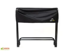 Porte-bûches En Acier Inoxydable Avec Housse En Polyester – 126 Cm -Garanti Jardin Magasin porte buches avec housse